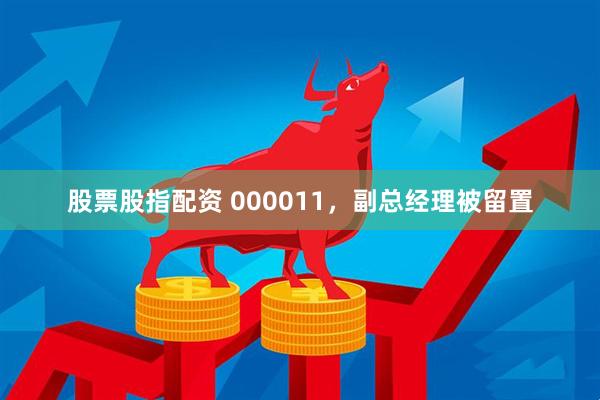 股票股指配资 000011，副总经理被留置